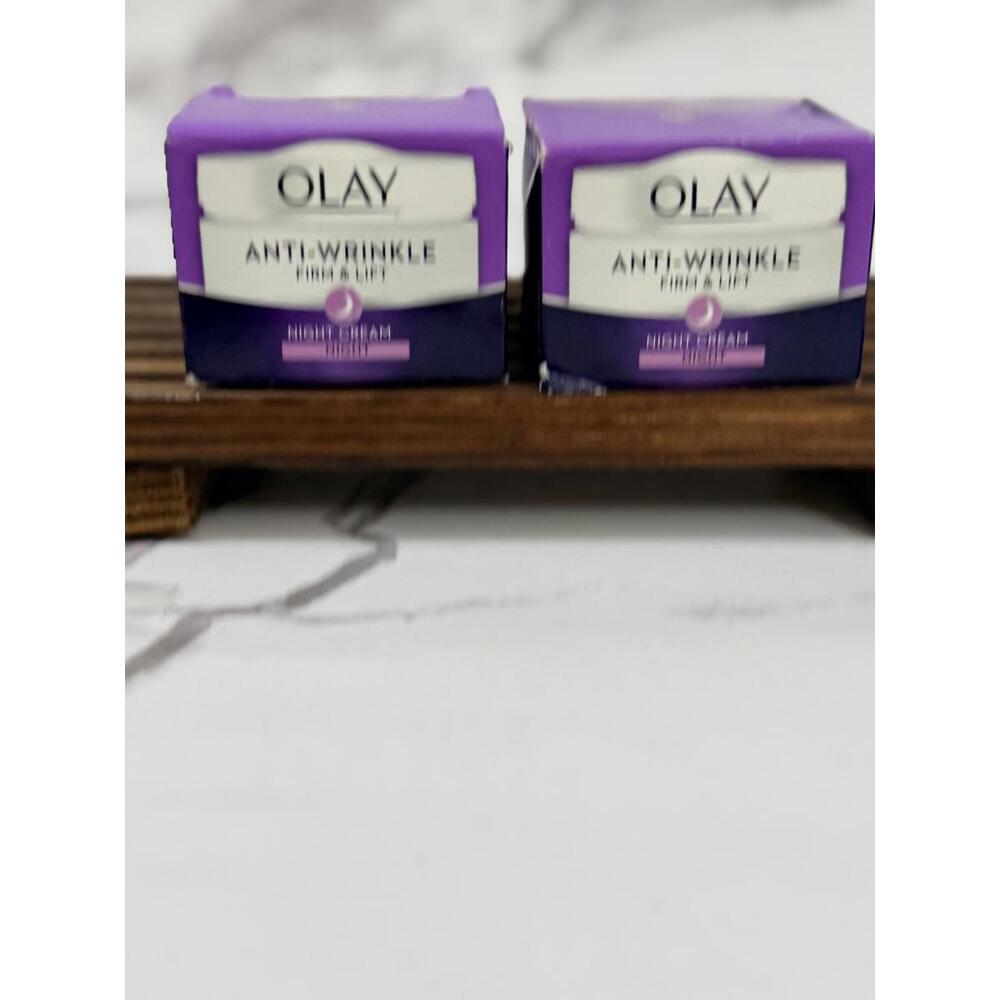 Olay Anti-Wrinkle Firm & Lift Night Cream LOT OF 2
